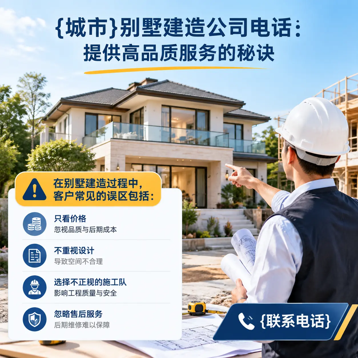 惠水别墅建造公司电话:提供高品质服务的秘诀