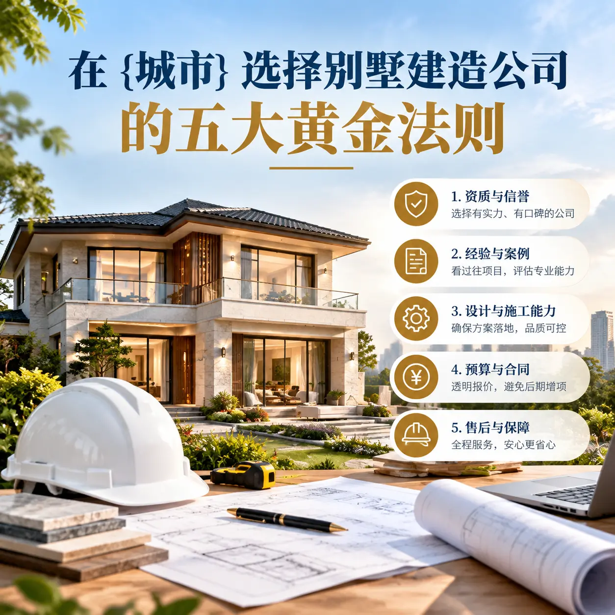 在 惠水 选择别墅建造公司的五大黄金法则