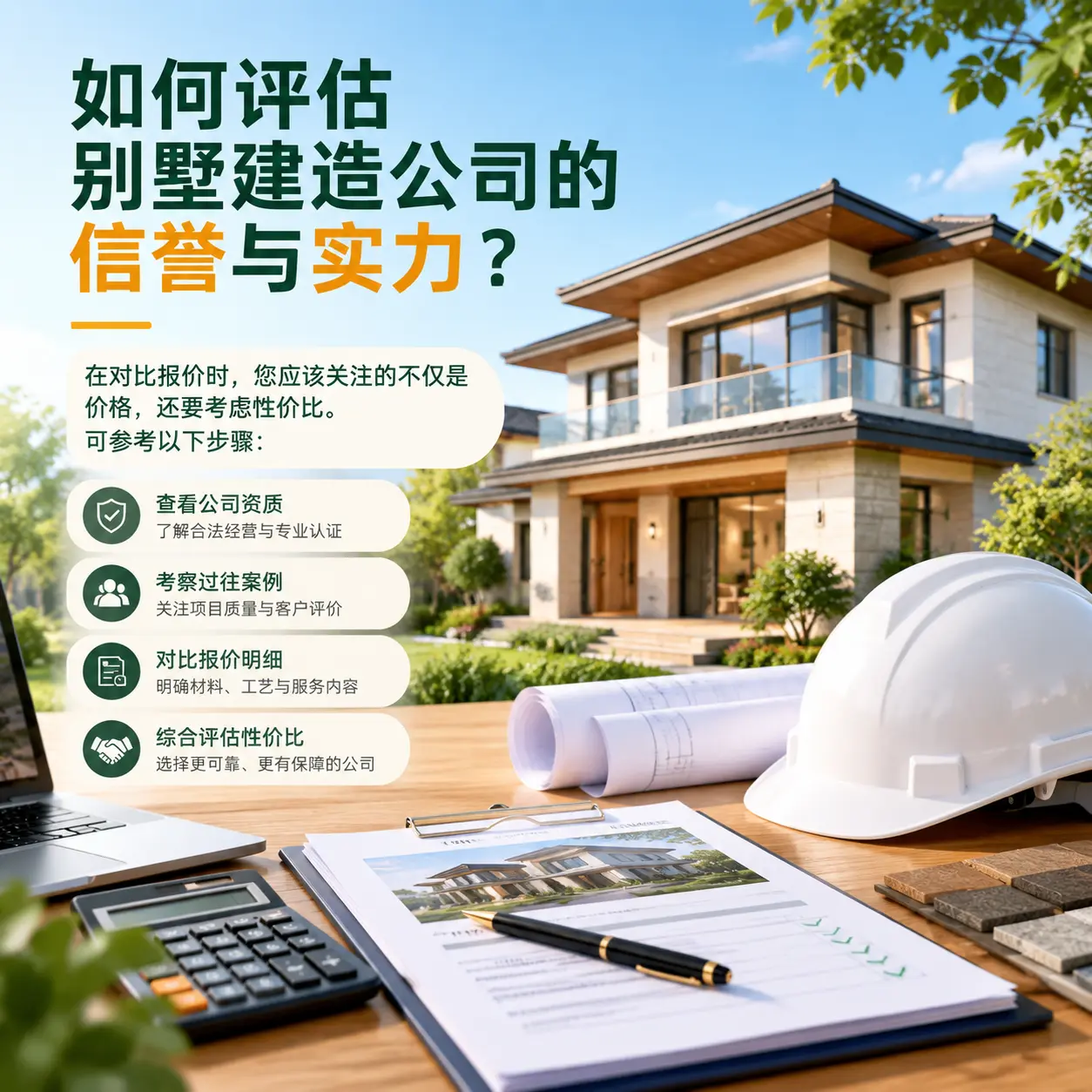 如何评估 惠水 别墅建造公司的信誉与实力？