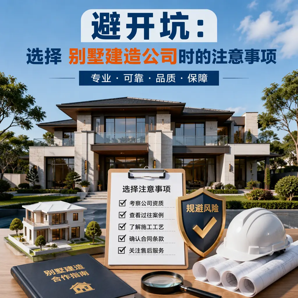 避开坑:选择 惠水 别墅建造公司时的注意事项