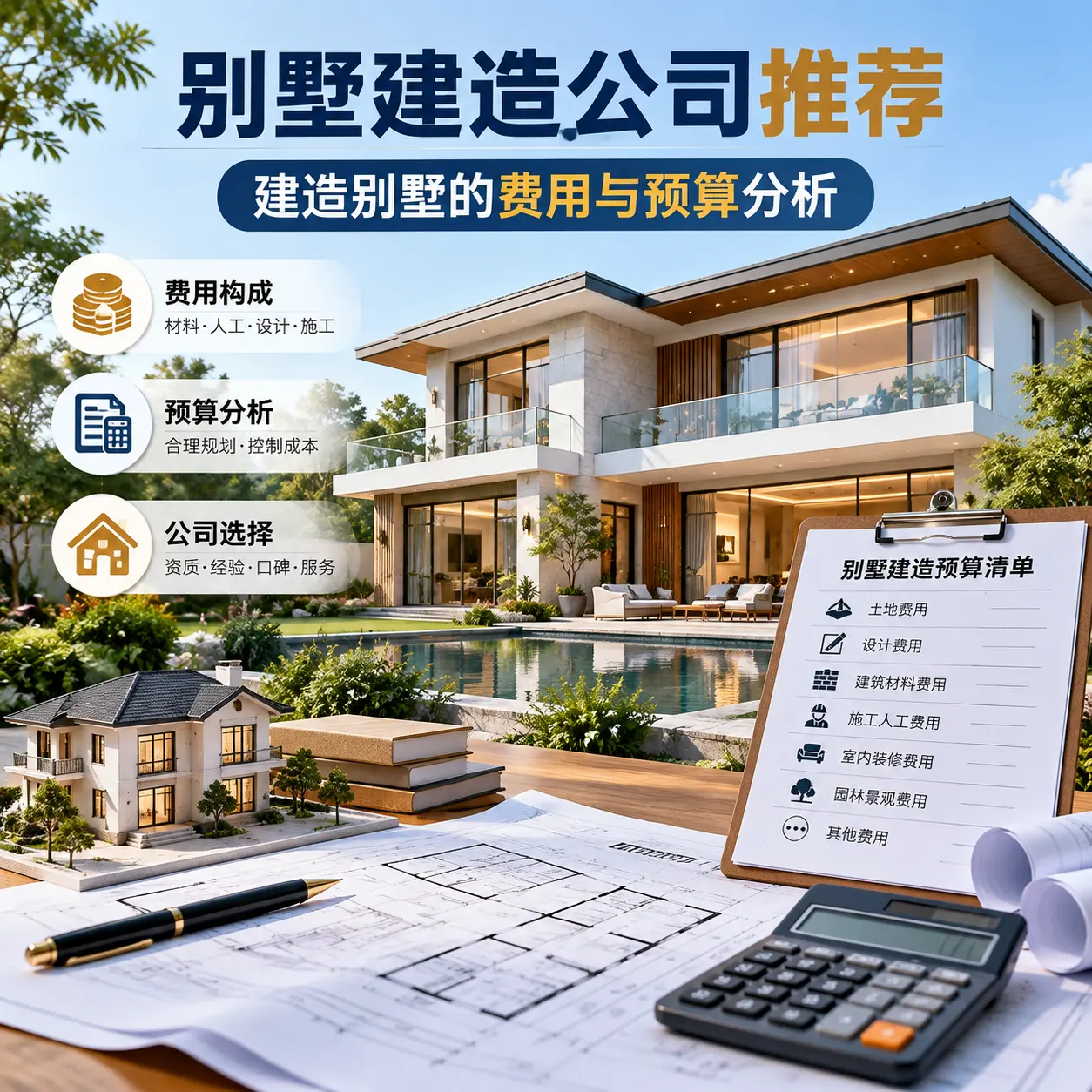 别墅建造公司推荐: 惠水 建造别墅的费用与预算分析