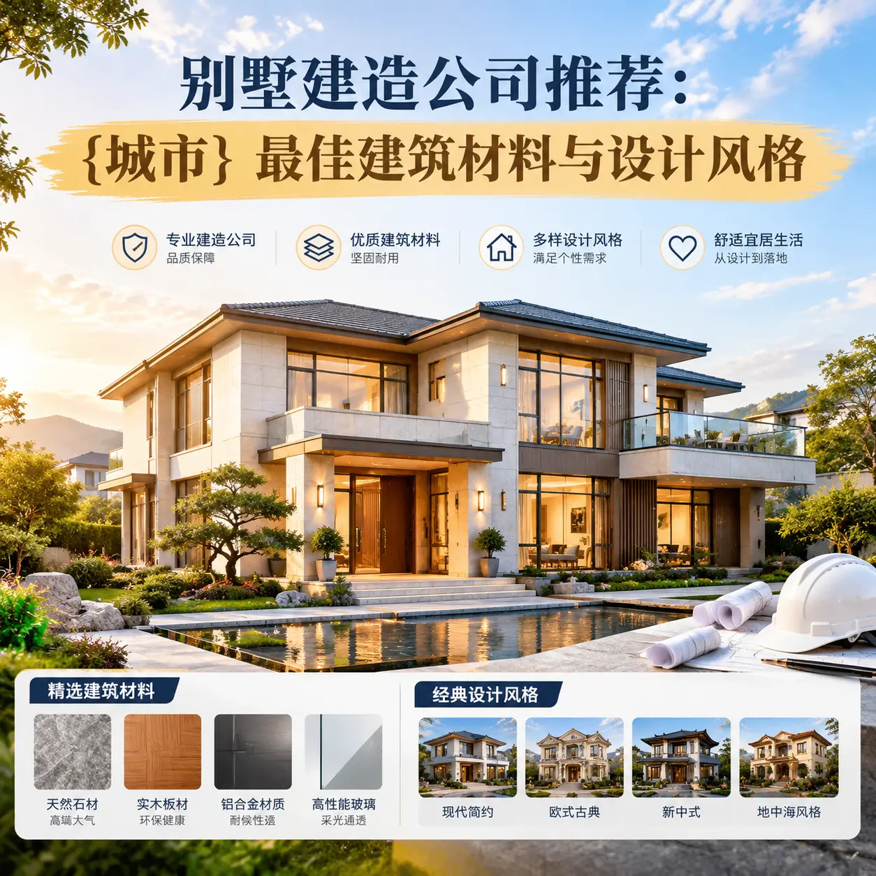 别墅建造公司推荐: 惠水 最佳建筑材料与设计风格