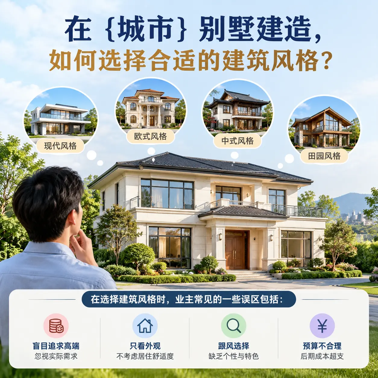 在 惠水 别墅建造，如何选择合适的建筑风格？