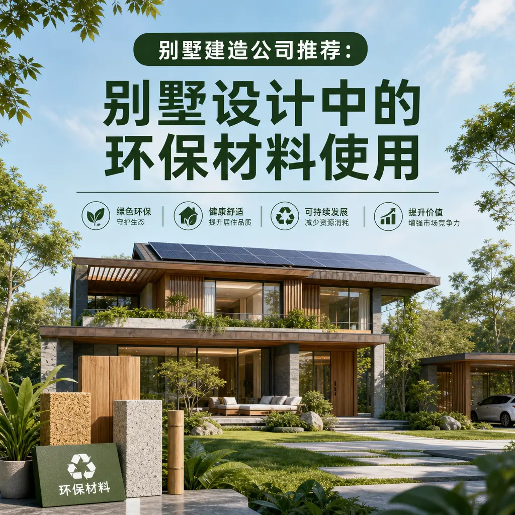 别墅建造公司推荐： 惠水 别墅设计中的环保材料使用